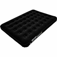 Regatta Flock Finish Double Airbed RCE025 - Premium Camping Inflatable Mattress Black 185x135cm