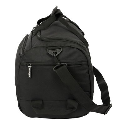 Kappa Dark Black Sports Bag - Premium 30L Gym & Training Bag with Reinforced Design