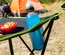 Cafolby Folding Camping Table with Cover - Ultra-Lightweight 48x48cm Textile Table