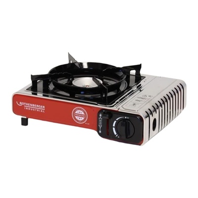 Rothenberger Industrial Premium RS 220 Gas Camping Stove - 2200W Portable Cooker with Piezo Ignition