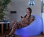 InnovaGoods Chight LED Inflatable Armchair - RGB Remote Control Chair with 16 Color Modes | Waterproof IP67