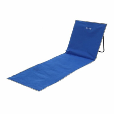 Regatta Tahiti Beach Lounger RCE410 - Foldable Reclining Chair 150x54cm - French Blue